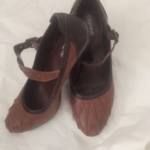 Brown and chocolate heels